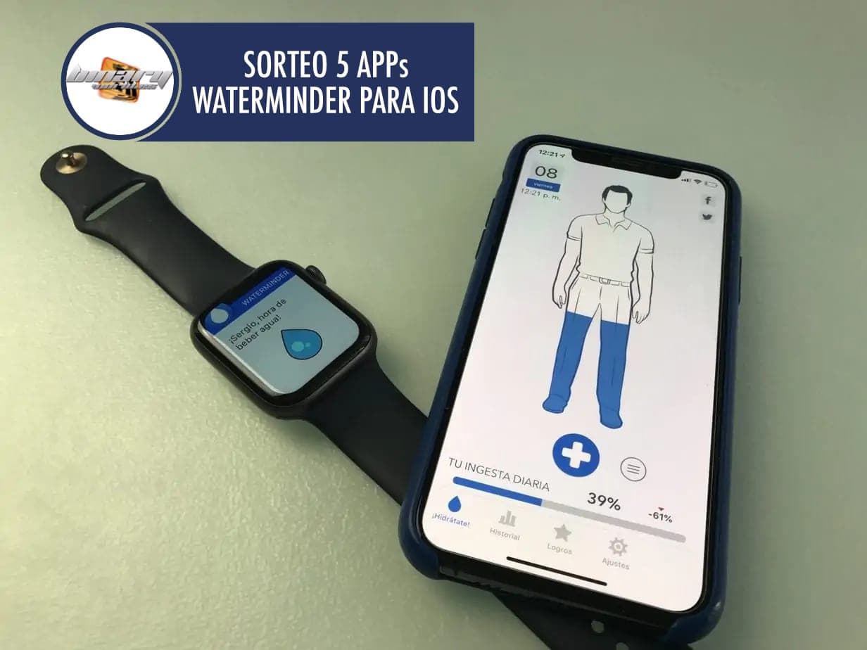 WaterMinder-Sorteo Sorteo 5 licencias WaterMinder para iOS
