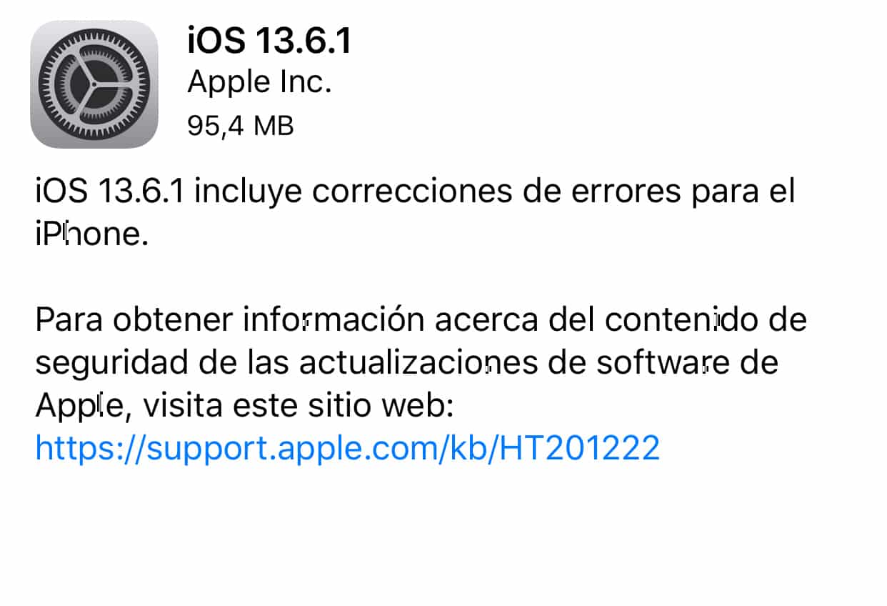 iOS 13.6.1